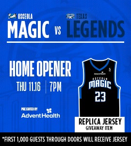 Texas Legends at Osceola Magic tickets - Silver Spurs Arena at Osceola  Heritage Park - 11/16/2023